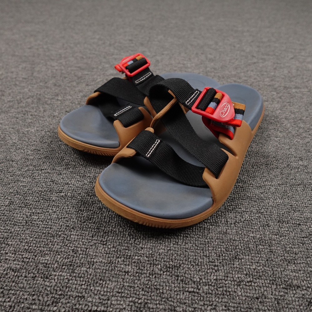 Chaco Sandals Womens Size 9 Brown Slide Adjustable Straps Buckle Casual Slip On